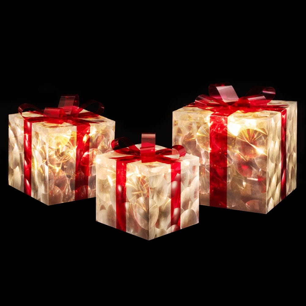 Jingle Jollys Occasions > Christmas > Christmas Wreaths & Garlands 3 PCS Christmas Lights 70 LED Fairy Light Gift Box Jingle Jollys