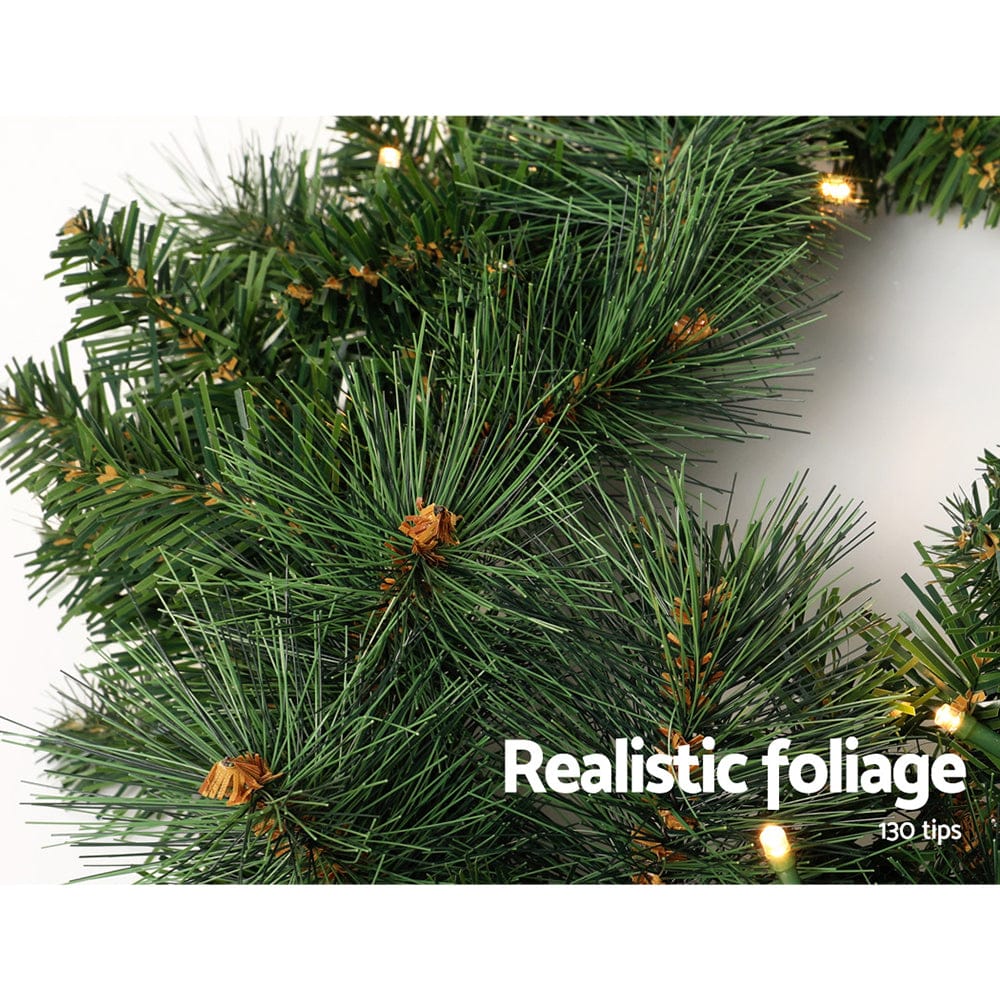 Jingle Jollys Occasions > Christmas > Christmas Wreaths & Garlands Jingle Jollys 1.8m Christmas Garland with LED lights Party Xmas Decorations