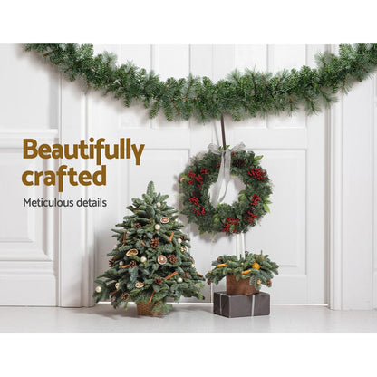 Jingle Jollys Occasions > Christmas > Christmas Wreaths & Garlands Jingle Jollys 1.8m Christmas Garland with LED lights Party Xmas Decorations