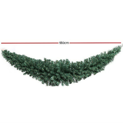 Jingle Jollys Occasions > Christmas > Christmas Wreaths & Garlands Jingle Jollys 1.8m Christmas Garland Xmas Decorations Green Wedding Party