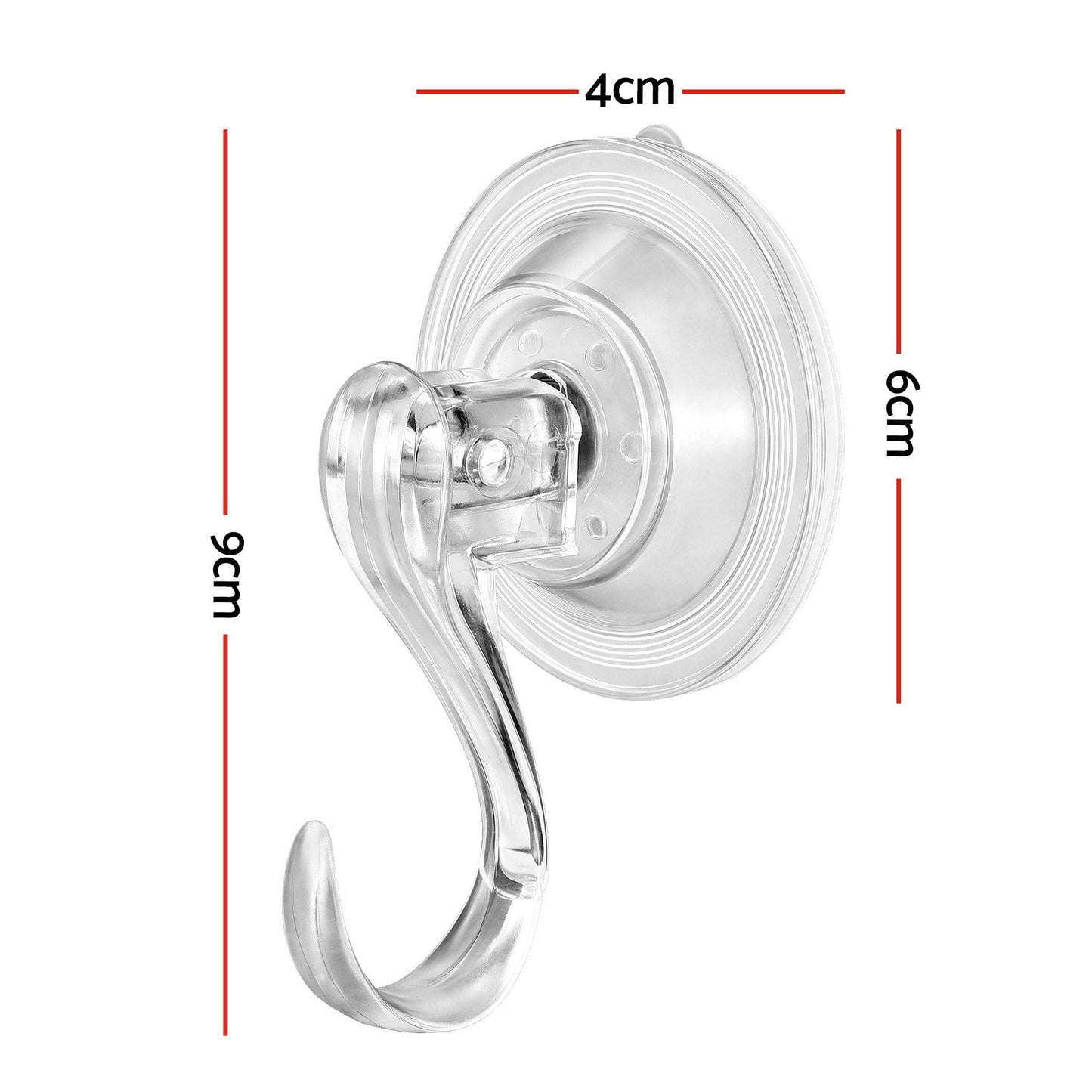 Jingle Jollys Occasions > Christmas > Christmas Wreaths & Garlands Jingle Jollys 2x Suction Cup Hooks Heavy Duty Christmas Wreath Hanger Window 5kg