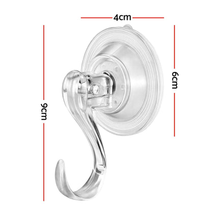 Jingle Jollys Occasions > Christmas > Christmas Wreaths & Garlands Jingle Jollys 2x Suction Cup Hooks Heavy Duty Christmas Wreath Hanger Window 5kg