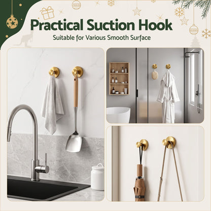 Jingle Jollys Occasions > Christmas > Christmas Wreaths & Garlands Jingle Jollys 2x Vacuum Suction Cup Christmas Wreath Hook Stainless Steel Heavy Duty 5kg