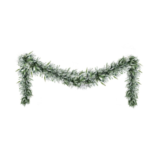 Jingle Jollys Occasions > Christmas > Christmas Wreaths & Garlands Jingle Jollys 3M Christmas Garland Pre-lit LED Lights Snow Frosted Tips Decor