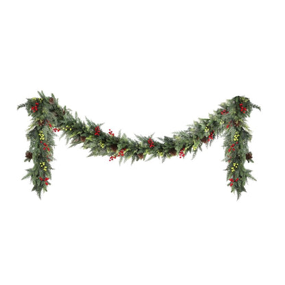 Jingle Jollys Occasions > Christmas > Christmas Wreaths & Garlands Jingle Jollys 3M Christmas Garland Pre-lit LED with Pine Cones Xmas Decor Green