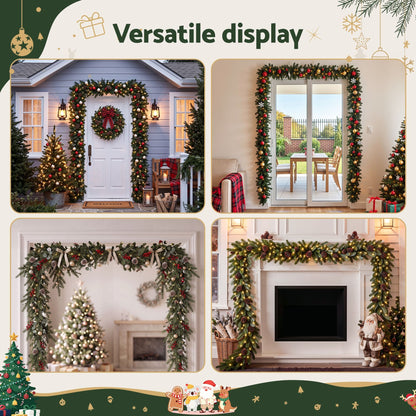 Jingle Jollys Occasions > Christmas > Christmas Wreaths & Garlands Jingle Jollys Christmas Garland Hook Hanger Wreath Fits 85-125CM Door No Drill