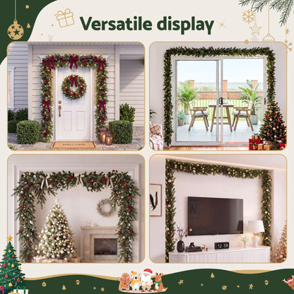Jingle Jollys Occasions > Christmas > Christmas Wreaths & Garlands Jingle Jollys Christmas Garland Hook Wreath Hanger Fits 85-160CM Door No Drill