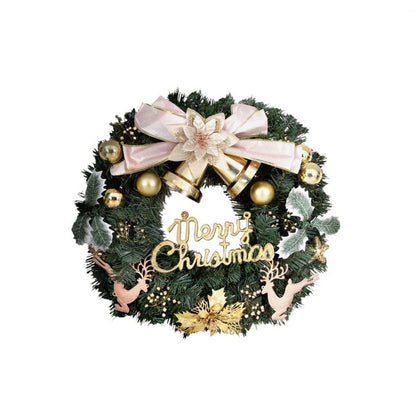 Jingle Jollys Occasions > Christmas > Christmas Wreaths & Garlands Jingle Jollys Christmas Wreath 60CM Garland Flowers Baubles Party Decorations