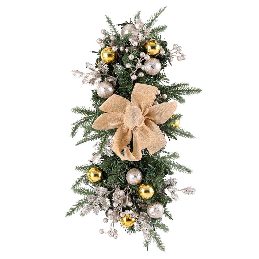 Jingle Jollys Occasions > Christmas > Christmas Wreaths & Garlands Jingle Jollys Hanging Christmas Garland 45cm Staircase Door Party Decor