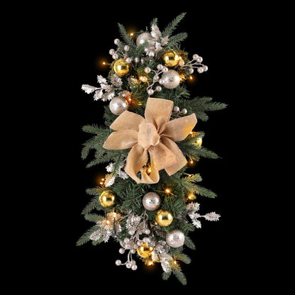 Jingle Jollys Occasions > Christmas > Christmas Wreaths & Garlands Jingle Jollys Hanging Christmas Garland 45cm Staircase Door Party Decor