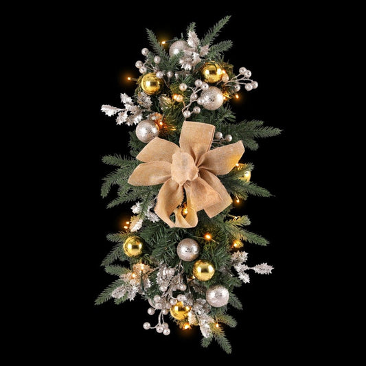 Jingle Jollys Occasions > Christmas > Christmas Wreaths & Garlands Jingle Jollys Hanging Christmas Garland 45cm Staircase Door Party Decor