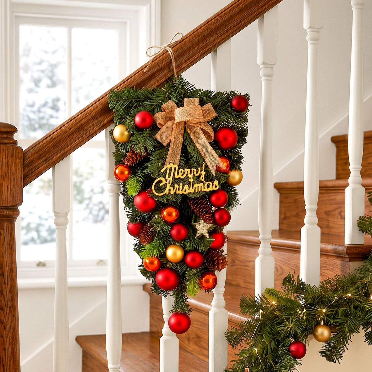 Jingle Jollys Occasions > Christmas > Christmas Wreaths & Garlands Jingle Jollys Hanging Christmas Garland 50CM Ornaments Party Decorations