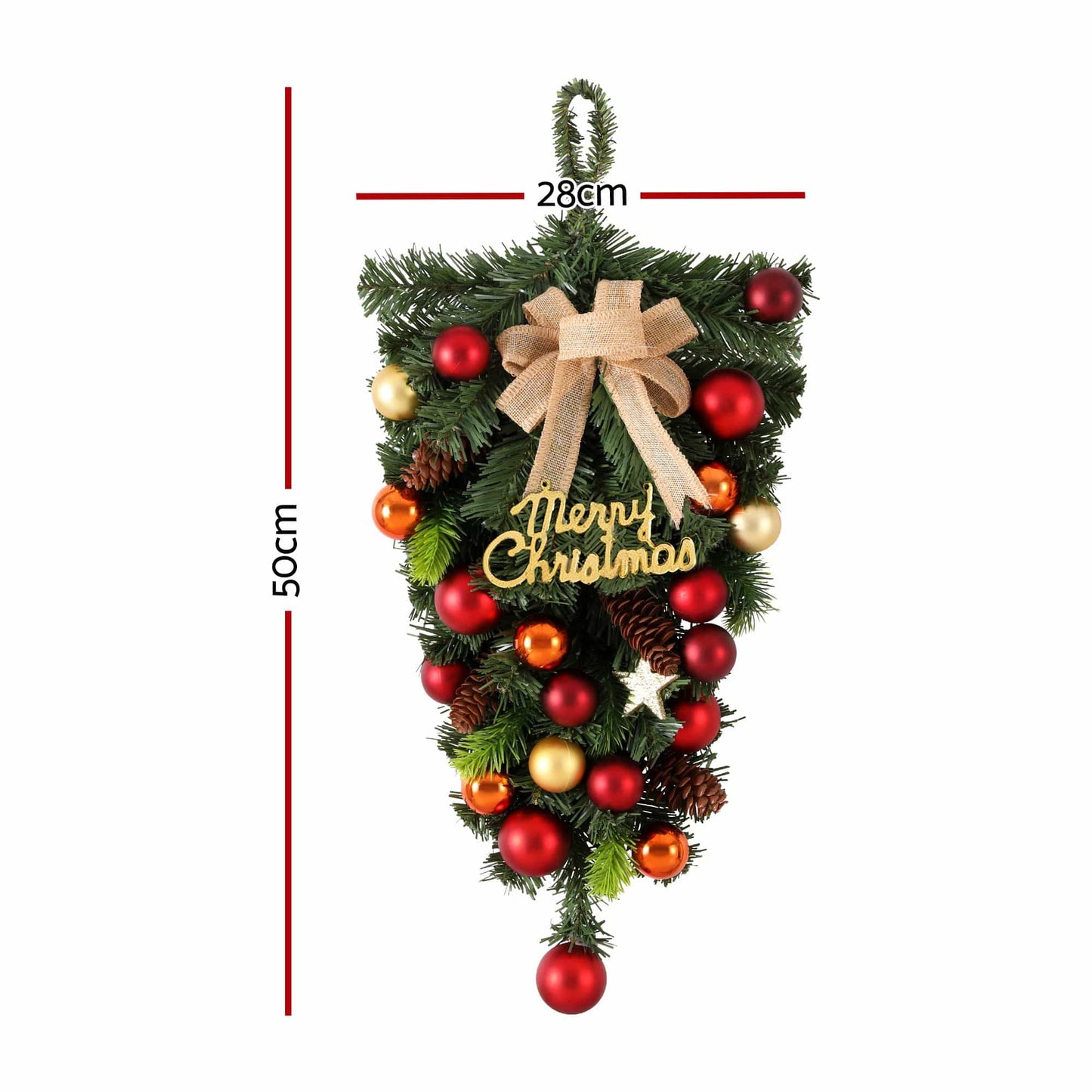 Jingle Jollys Occasions > Christmas > Christmas Wreaths & Garlands Jingle Jollys Hanging Christmas Garland 50CM Ornaments Party Decorations