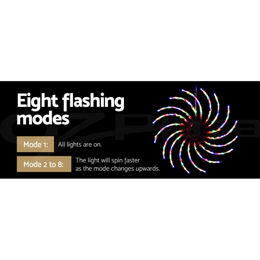Jingle Jollys Occasions > Christmas > Outdoor Decorations & Lights 0.5M Christmas Lights 128 LED Spin Motif Light Decorations Jingle Jollys