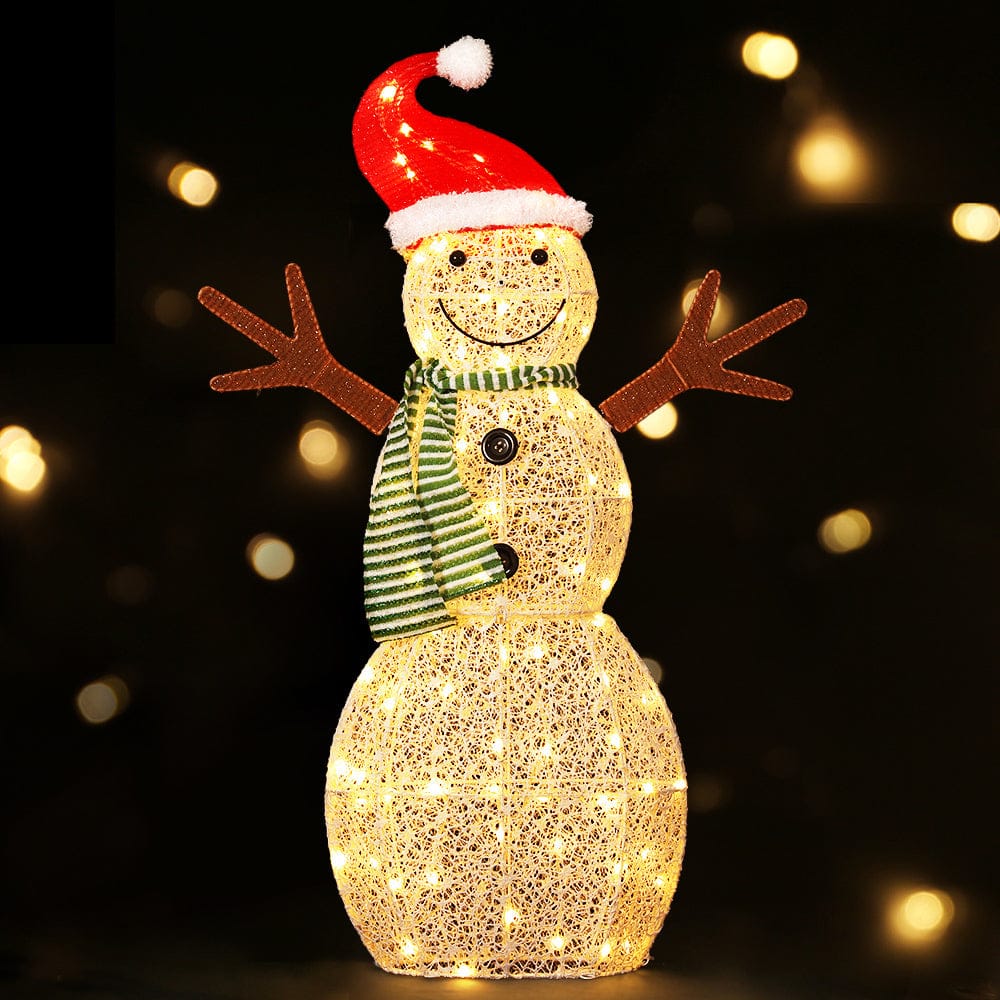 Jingle Jollys Occasions > Christmas > Outdoor Decorations & Lights 0.97M Christmas Lights Snowman 80 LED Decorations Jingle Jollys