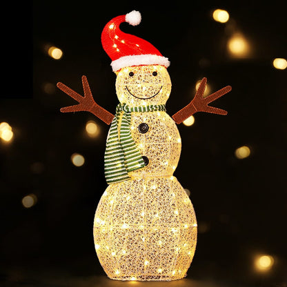Jingle Jollys Occasions > Christmas > Outdoor Decorations & Lights 0.97M Christmas Lights Snowman 80 LED Decorations Jingle Jollys