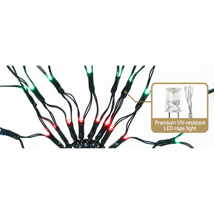 Jingle Jollys Occasions > Christmas > Outdoor Decorations & Lights 1.3M Christmas Lights 130 LED Snow Motif Light Decorations Jingle Jollys