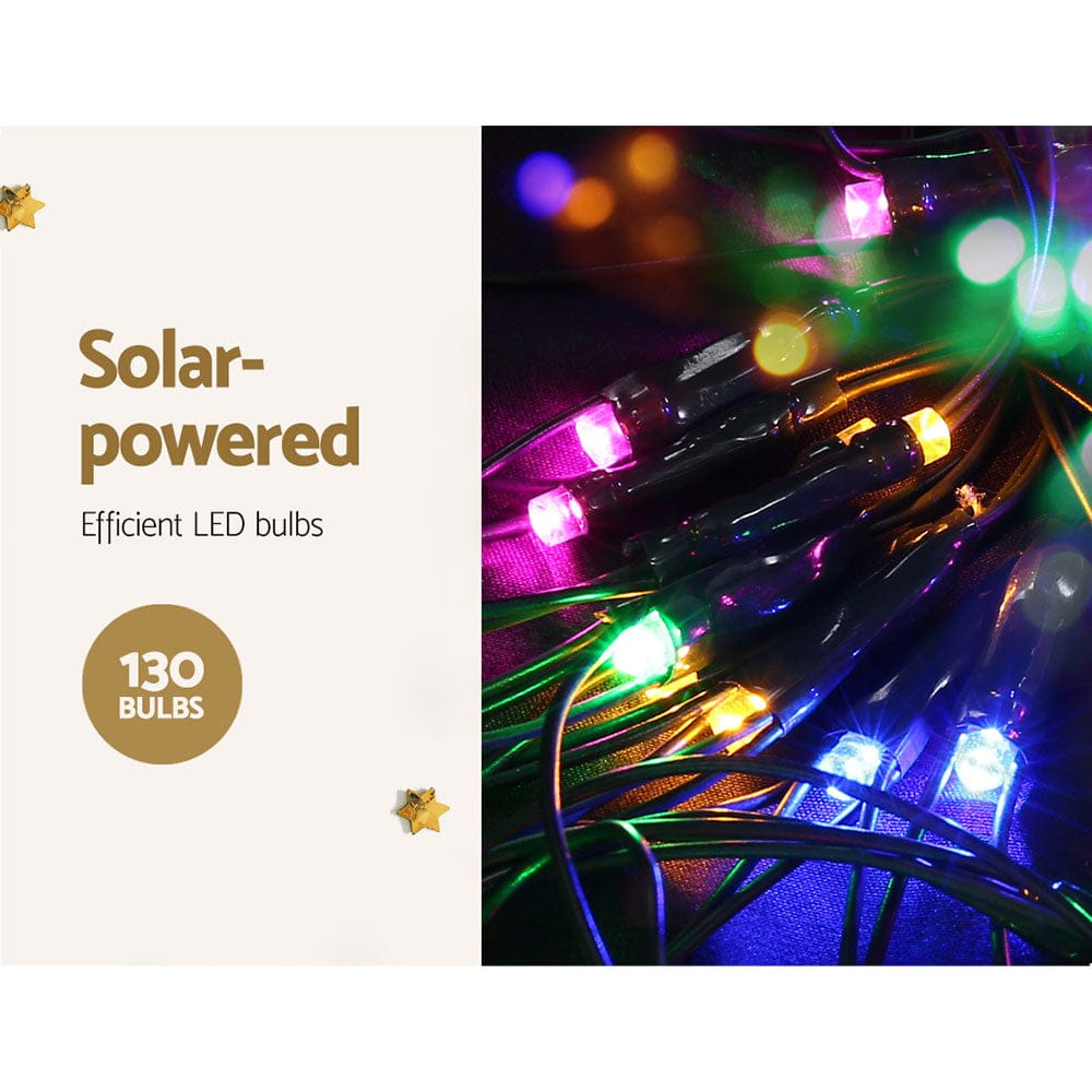 Jingle Jollys Occasions > Christmas > Outdoor Decorations & Lights 1.3M Christmas Lights 130 LED Snow Motif Light Decorations Jingle Jollys