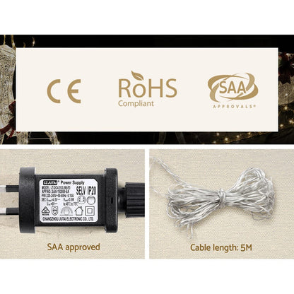 Jingle Jollys Occasions > Christmas > Outdoor Decorations & Lights 1.5M Christmas Lights Reindeer 100 LED Decorations Jingle Jollys
