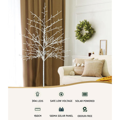 Jingle Jollys Occasions > Christmas > Outdoor Decorations & Lights 1.5M Christmas Tree 304 LED Solar Jingle Jollys
