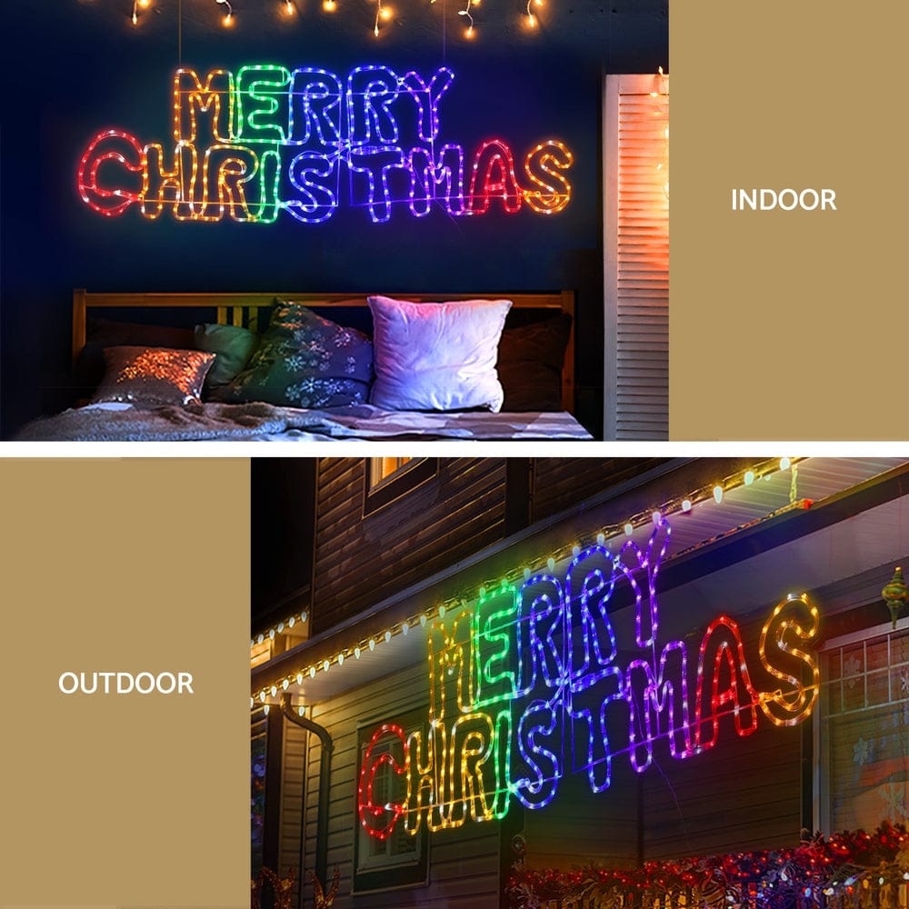 Jingle Jollys Occasions > Christmas > Outdoor Decorations & Lights 1.6M Christmas Lights Motif 360 LED Rope Light Outdoor Decoration Jingle Jollys