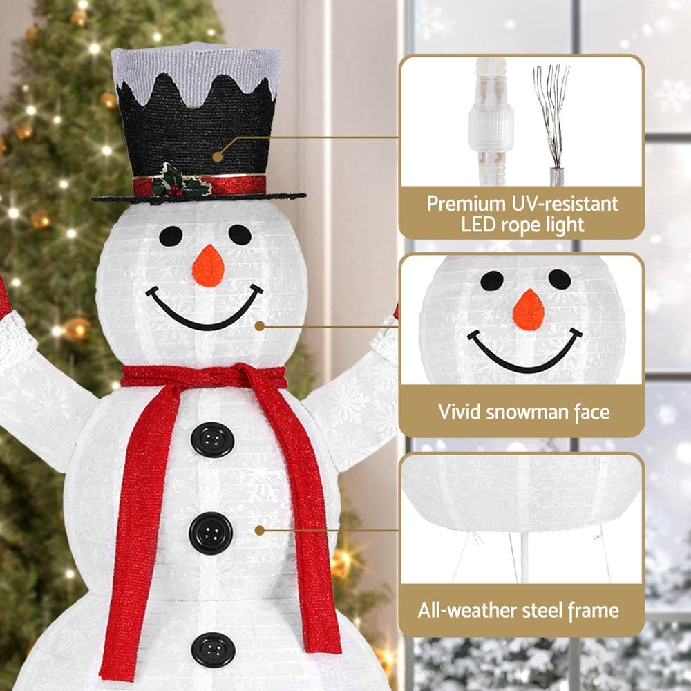 Jingle Jollys Occasions > Christmas > Outdoor Decorations & Lights 1.7M Christmas Lights 200 LED Fairy Light Snowman Decorations Jingle Jollys