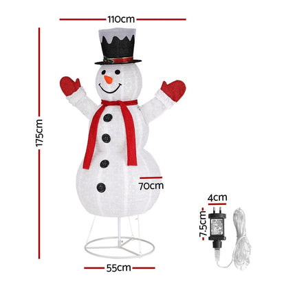 Jingle Jollys Occasions > Christmas > Outdoor Decorations & Lights 1.7M Christmas Lights 200 LED Fairy Light Snowman Decorations Jingle Jollys