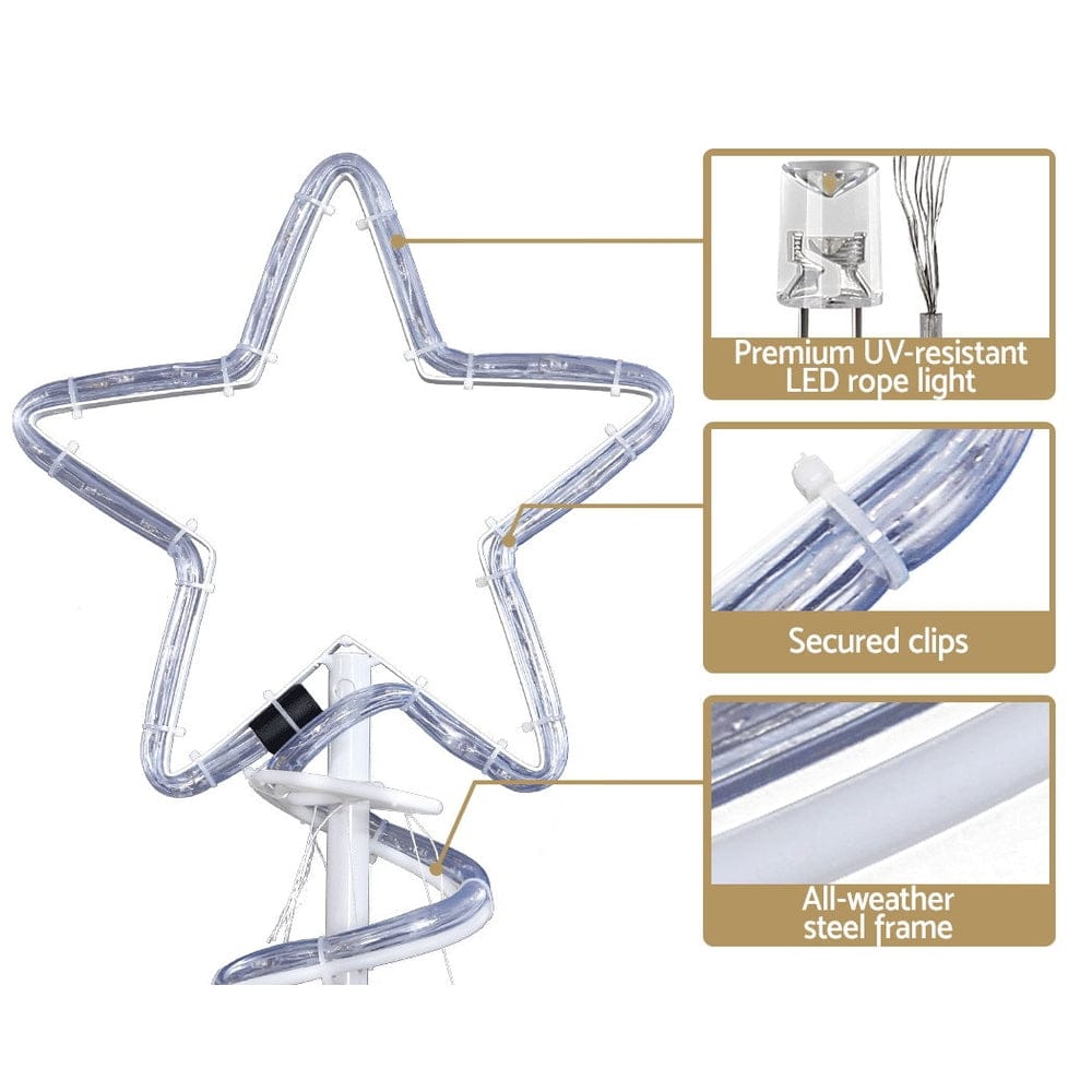 Jingle Jollys Occasions > Christmas > Outdoor Decorations & Lights 1.88M Christmas Lights Tree 288 LED Decorations Jingle Jollys