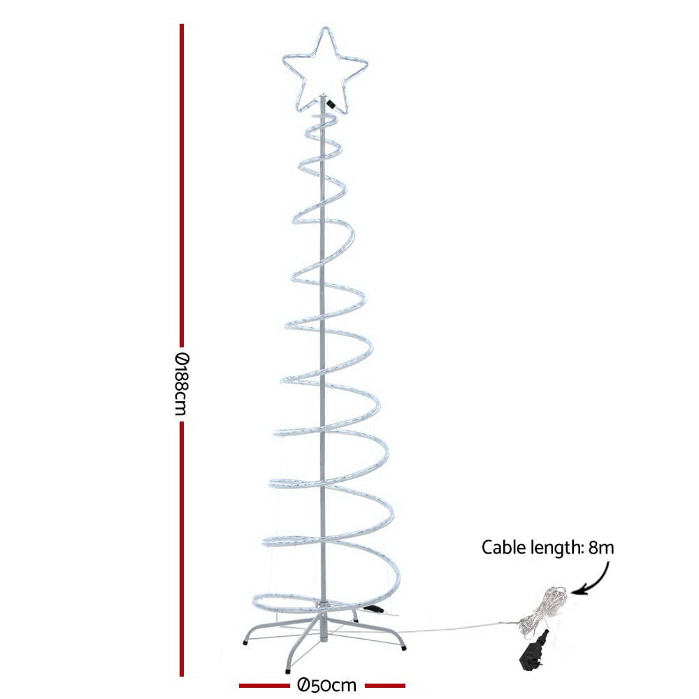 Jingle Jollys Occasions > Christmas > Outdoor Decorations & Lights 1.88M Christmas Lights Tree 288 LED Decorations Jingle Jollys