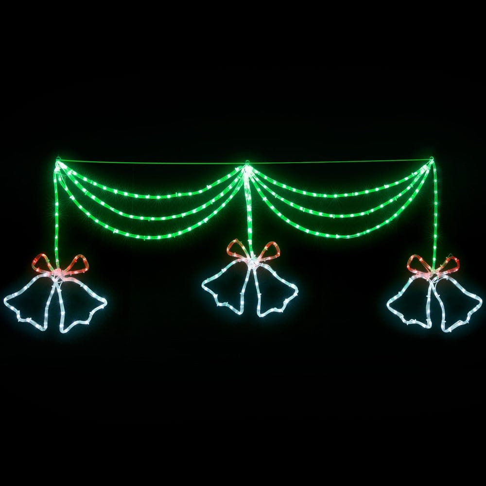 Jingle Jollys Occasions > Christmas > Outdoor Decorations & Lights 1.8M Christmas Lights 288 LED Bell Motif Light Decorations Jingle Jollys