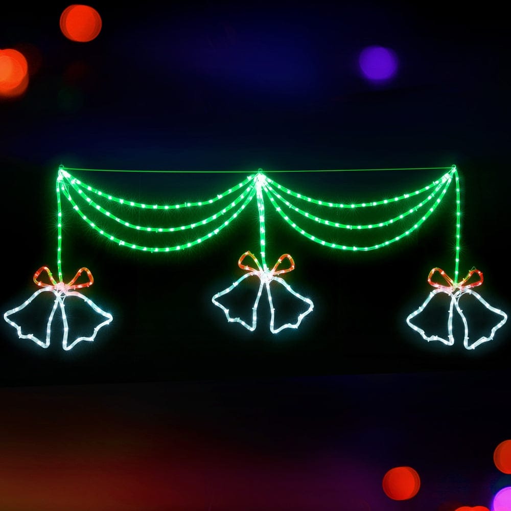 Jingle Jollys Occasions > Christmas > Outdoor Decorations & Lights 1.8M Christmas Lights 288 LED Bell Motif Light Decorations Jingle Jollys