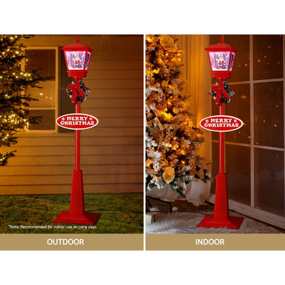 Jingle Jollys Occasions > Christmas > Outdoor Decorations & Lights 1.8M Christmas Lights Post Lamp LED Outdoor Decorations Jingle Jollys