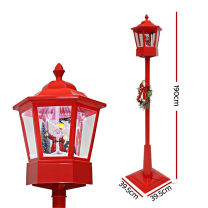 Jingle Jollys Occasions > Christmas > Outdoor Decorations & Lights 1.8M Christmas Lights Post Lamp LED Outdoor Decorations Jingle Jollys