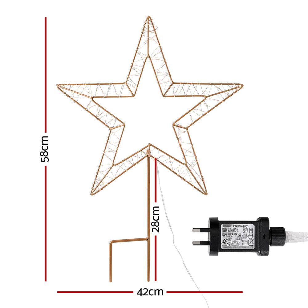 Jingle Jollys Occasions > Christmas > Outdoor Decorations & Lights 100 LED Christmas Lights Fairy Light Ground Star Garden Decoration Jingle Jollys