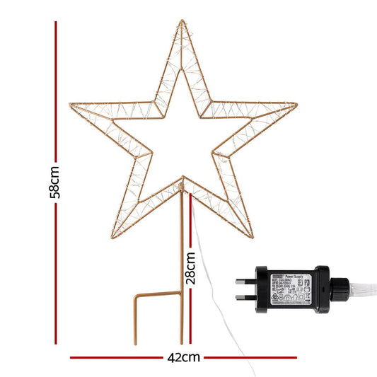 Jingle Jollys Occasions > Christmas > Outdoor Decorations & Lights 100 LED Christmas Lights Fairy Light Ground Star Garden Decoration Jingle Jollys