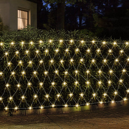 Jingle Jollys Occasions > Christmas > Outdoor Decorations & Lights 1000 LED Christmas Lights 4mx6m Net String Light Warm White Jingle Jollys
