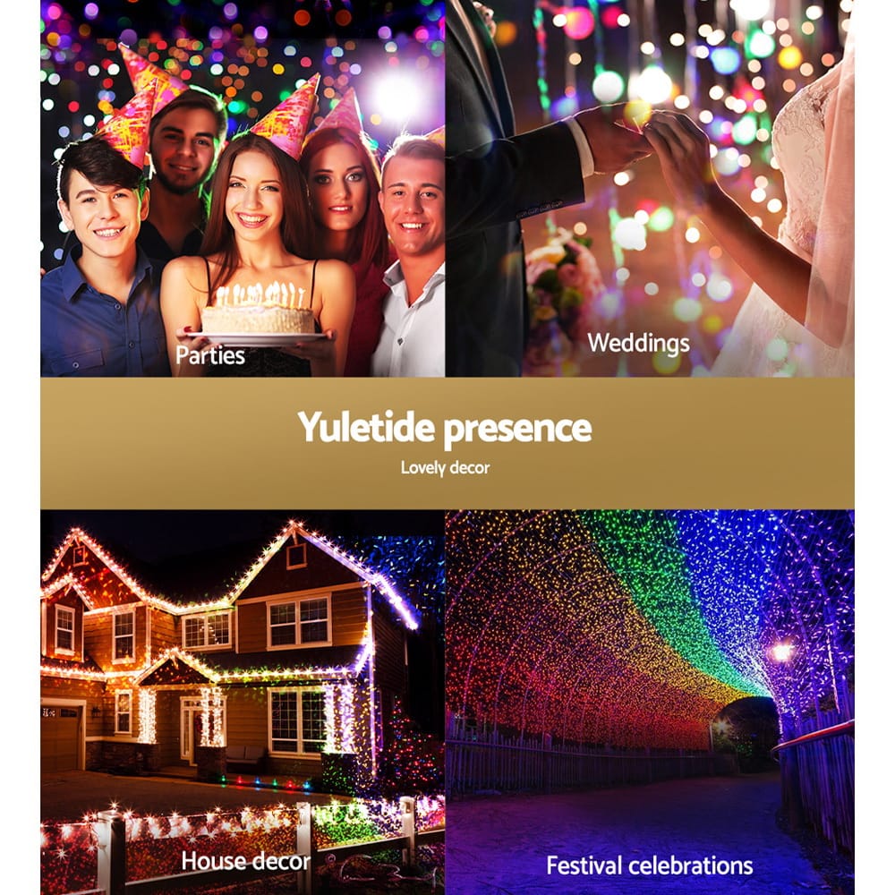 Jingle Jollys Occasions > Christmas > Outdoor Decorations & Lights 100M Christmas Lights String Fairy Light 500 LED Colourful Jingle Jollys