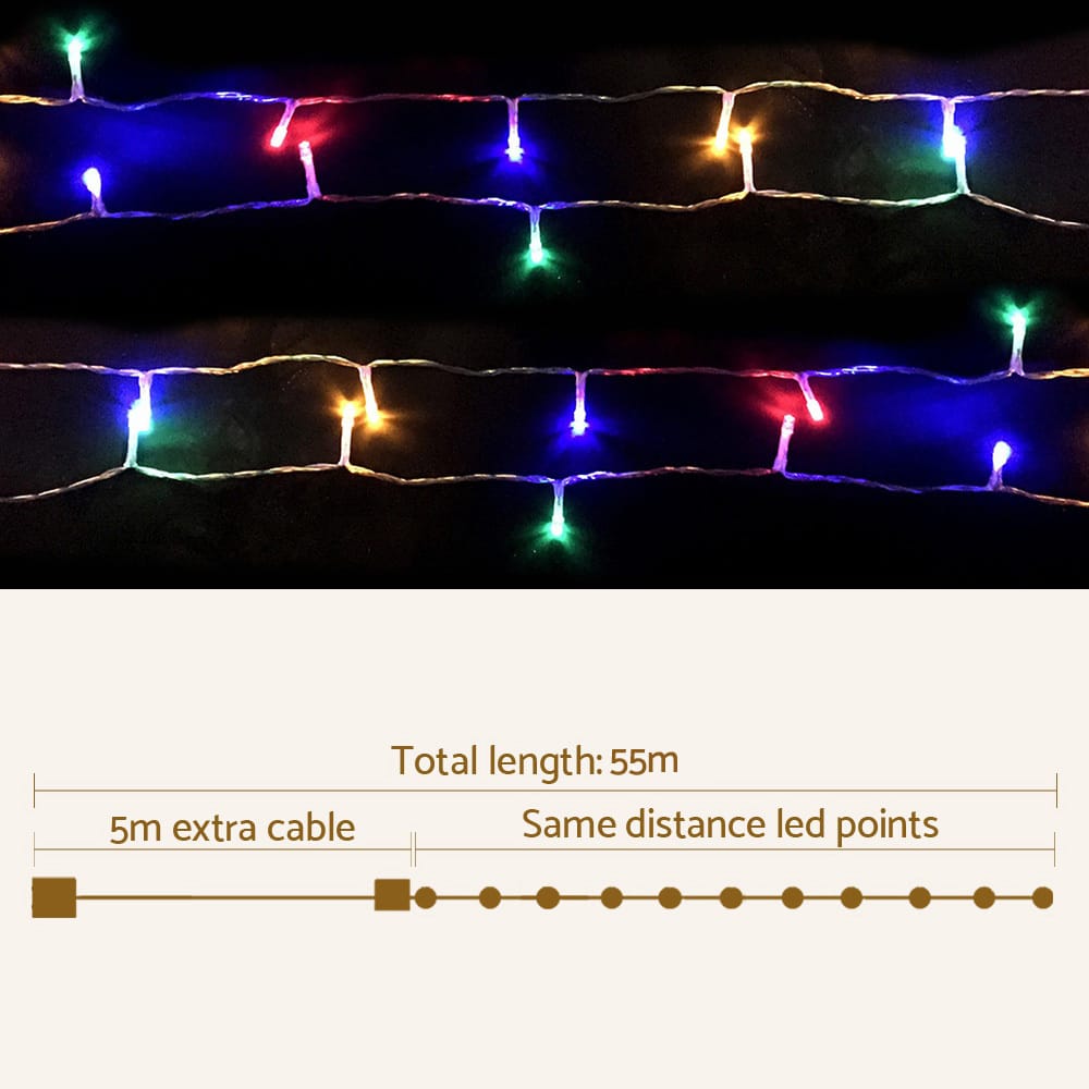 Jingle Jollys Occasions > Christmas > Outdoor Decorations & Lights 100M Christmas Lights String Fairy Light 500 LED Colourful Jingle Jollys