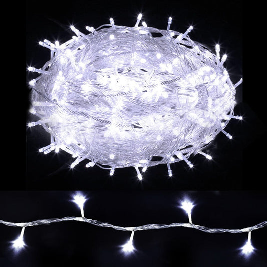 Jingle Jollys Occasions > Christmas > Outdoor Decorations & Lights 100M Christmas Lights String Fairy Light 500 LED Cool White Jingle Jollys