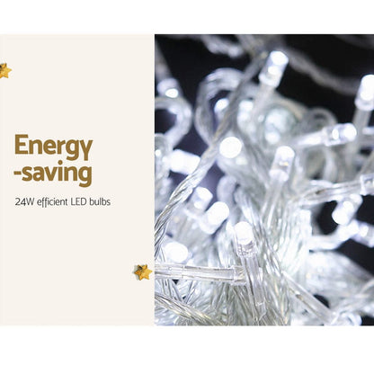 Jingle Jollys Occasions > Christmas > Outdoor Decorations & Lights 100M Christmas Lights String Fairy Light 500 LED Cool White Jingle Jollys