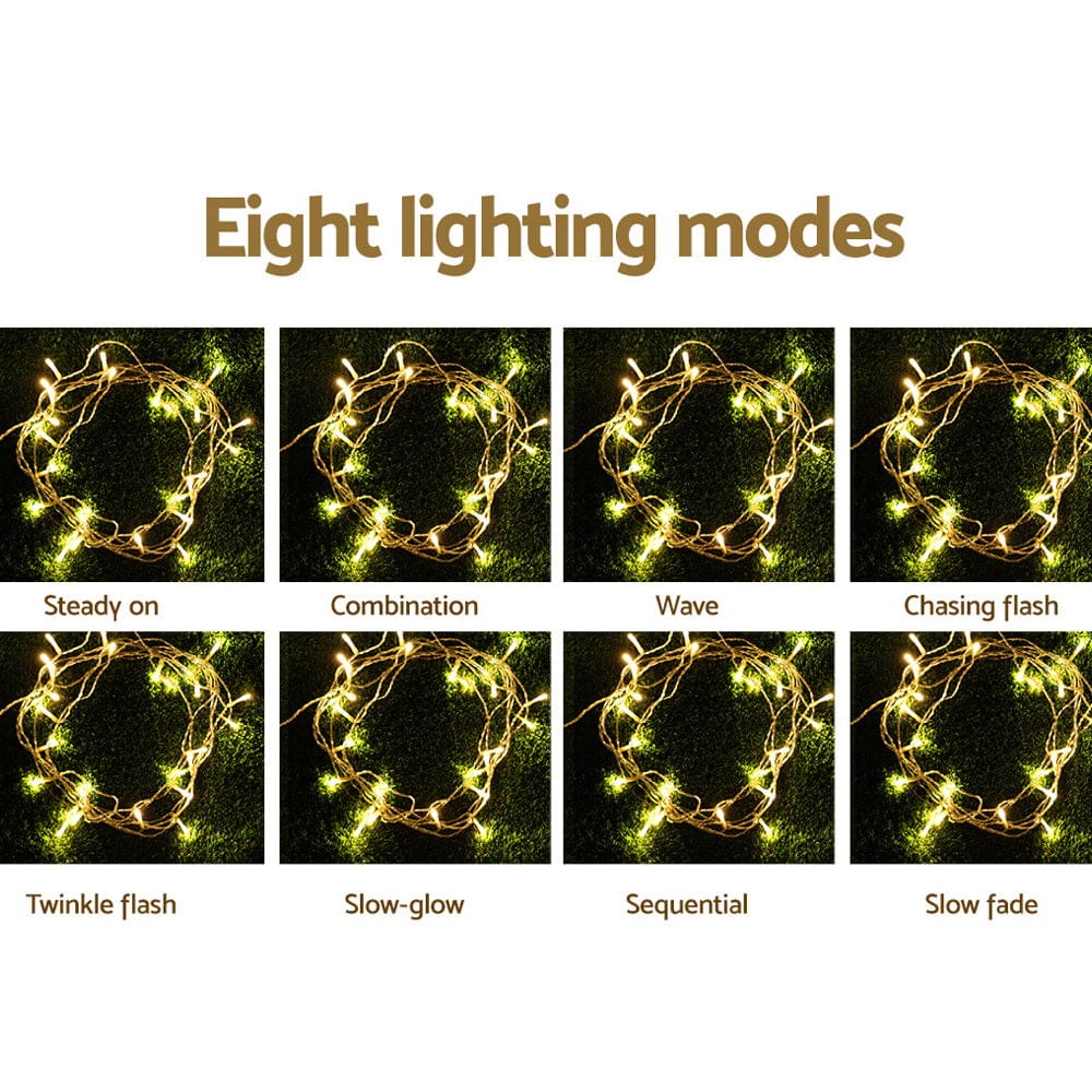 Jingle Jollys Occasions > Christmas > Outdoor Decorations & Lights 100M Christmas Lights String Fairy Light 500 LED Warm White Jingle Jollys