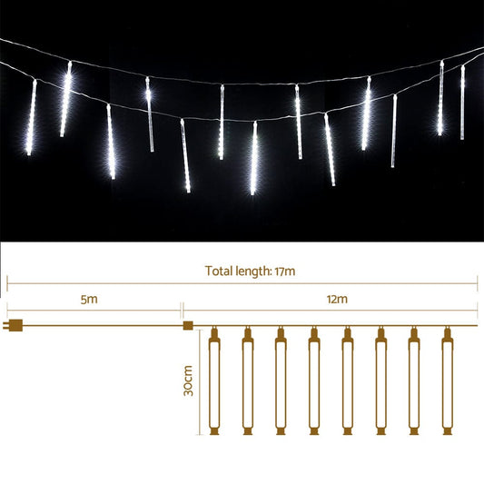 Jingle Jollys Occasions > Christmas > Outdoor Decorations & Lights 12M Christmas Lights Icicle Light 960 LED Falling Metor Jingle Jollys