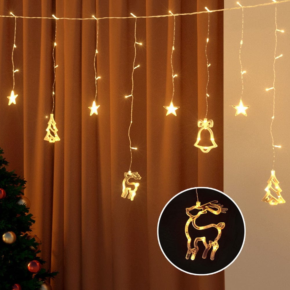Jingle Jollys Occasions > Christmas > Outdoor Decorations & Lights 138 LED 3M Christmas Lights Icicle Light Warm White Jingle Jollys