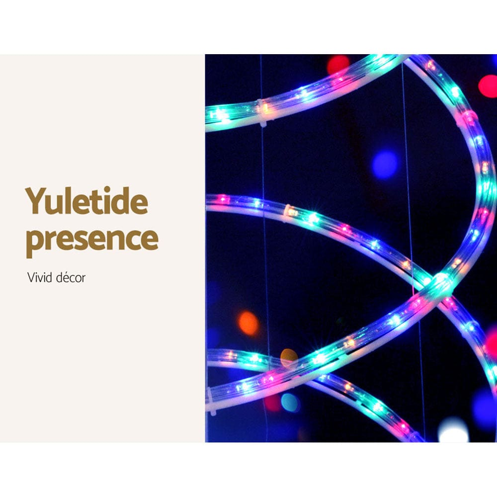 Jingle Jollys Occasions > Christmas > Outdoor Decorations & Lights 2.4M Christmas Tree LED Solar Motif Lights Jingle Jollys