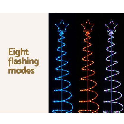Jingle Jollys Occasions > Christmas > Outdoor Decorations & Lights 2.4M Christmas Tree LED Solar Motif Lights Jingle Jollys