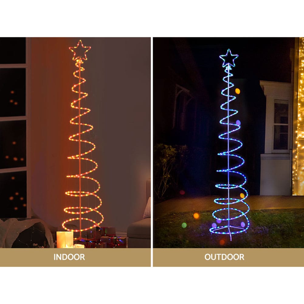Jingle Jollys Occasions > Christmas > Outdoor Decorations & Lights 2.4M Christmas Tree LED Solar Motif Lights Jingle Jollys