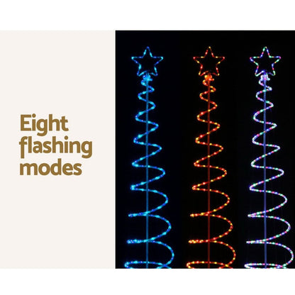 Jingle Jollys Occasions > Christmas > Outdoor Decorations & Lights 2.4M Christmas Tree LED Solar Motif Lights Jingle Jollys