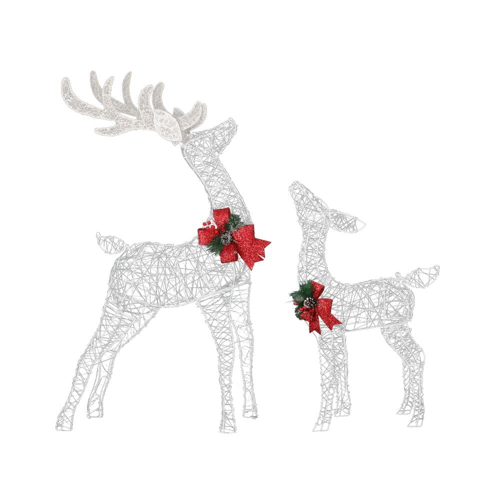 Jingle Jollys Occasions > Christmas > Outdoor Decorations & Lights 2 PCS Christmas Lights 170 LED Fairy Light Reindeer Decorations Jingle Jollys