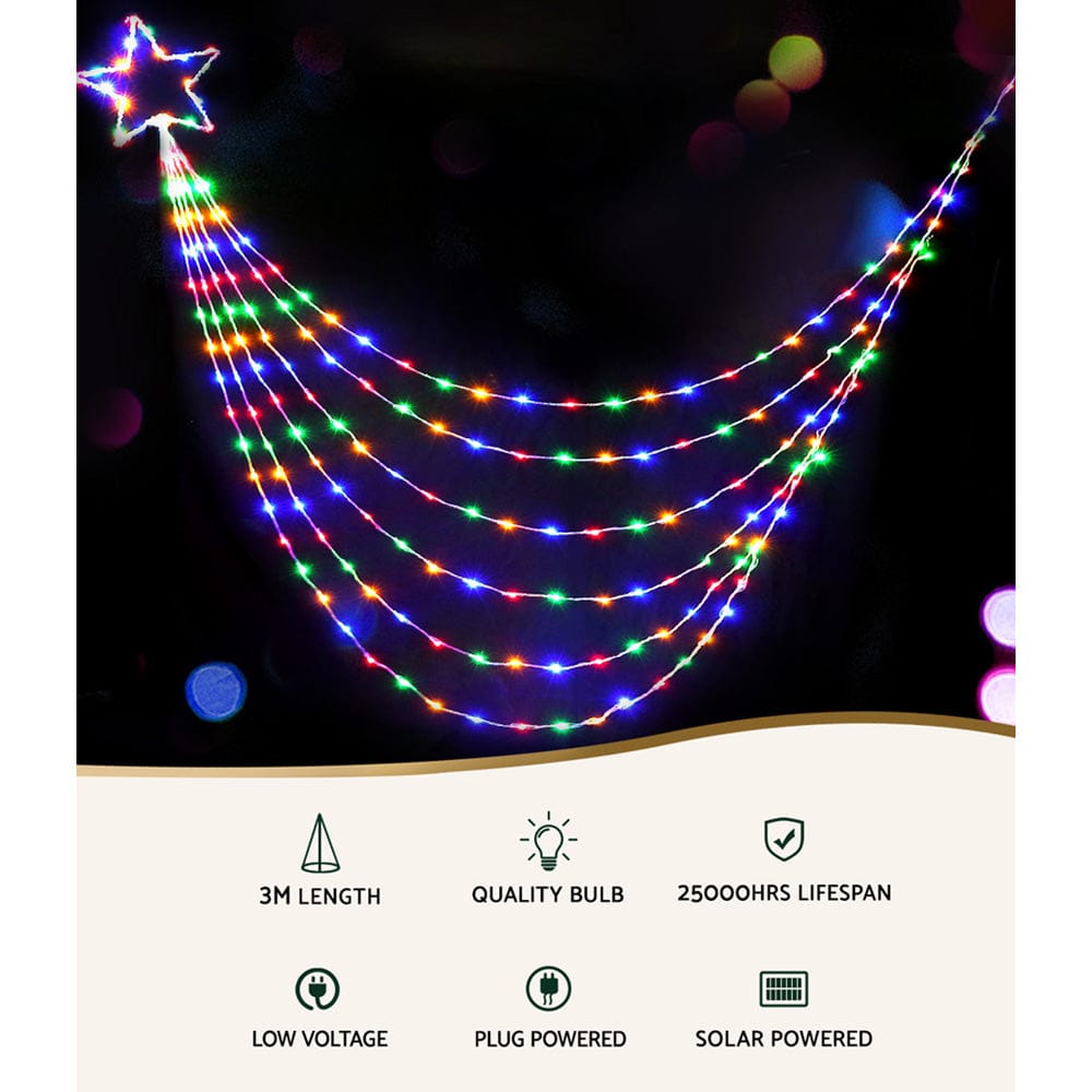 Jingle Jollys Occasions > Christmas > Outdoor Decorations & Lights 200 LED 3M Christmas Lights Solar String Fairy Light Jingle Jollys