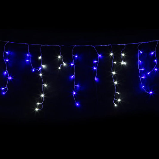 Jingle Jollys Occasions > Christmas > Outdoor Decorations & Lights 20M Christmas Lights Icicle Light 800 LED Blue White Decor Jingle Jollys